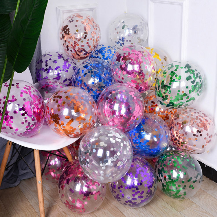 Bong bóng cao su 12 inch sequins