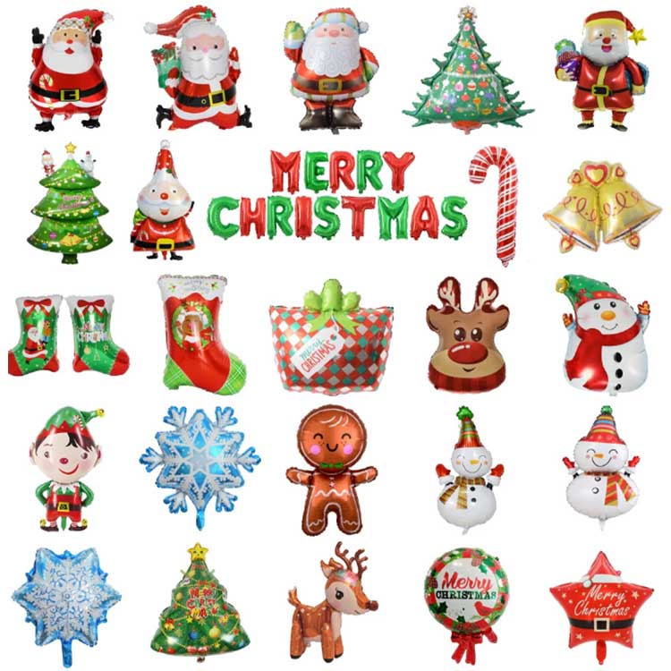 Bóng bay lá nhôm Giáng sinh