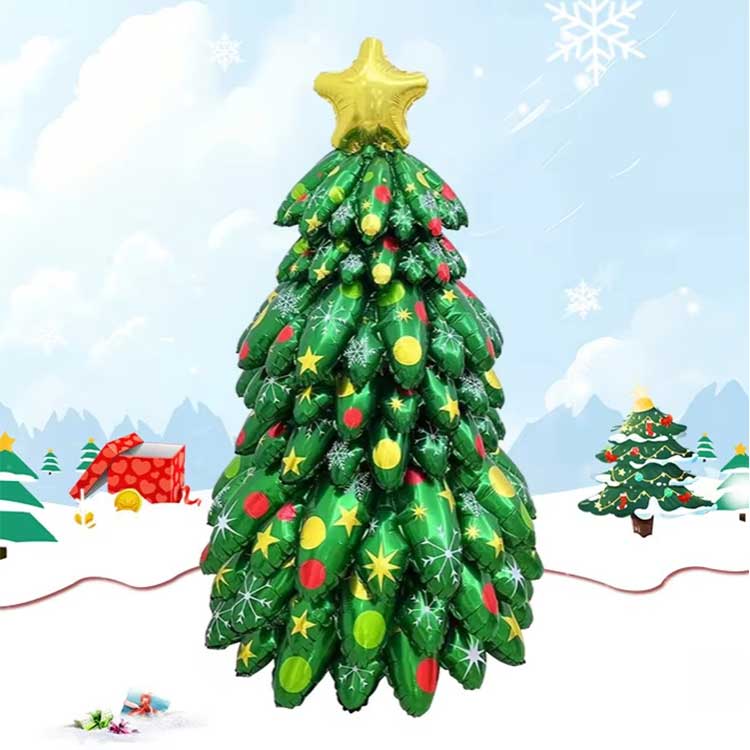 Cây Giáng Sinh Đứng Lên Bóng Lá