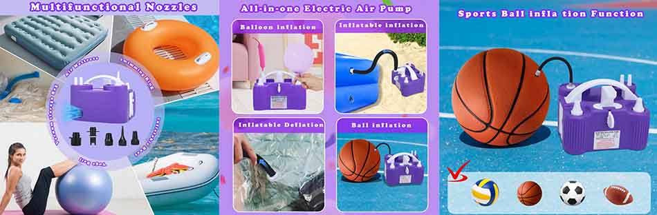 3 in 1 electric balloon pump