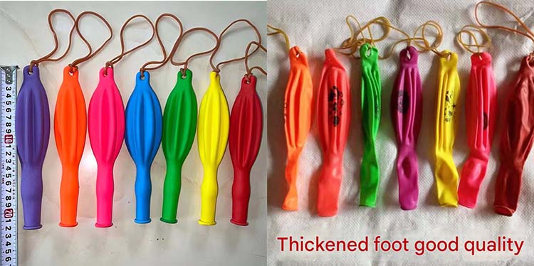 size of elastic balloon