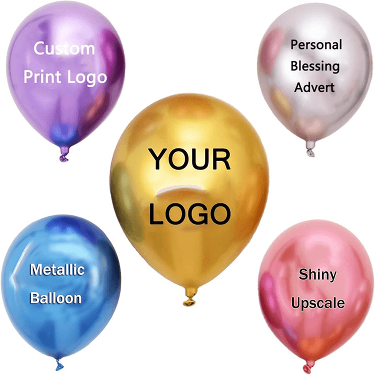 Balloon latex kim loại in
