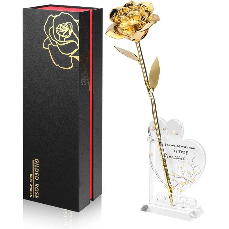 Hoa hồng thật nhúng vàng 24k