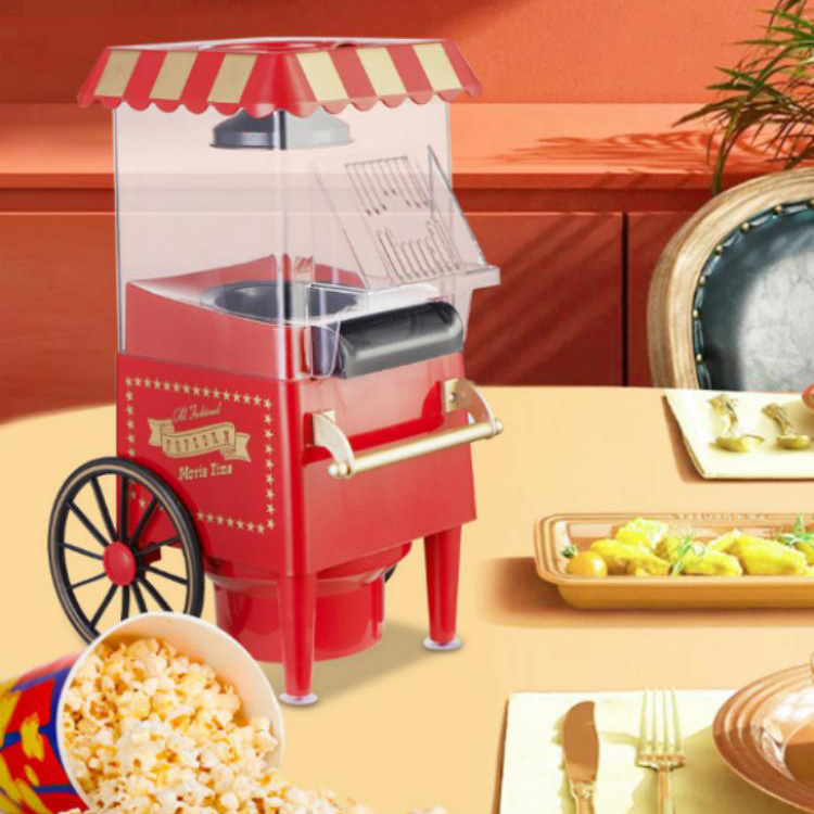 Máy làm bỏng ngô xe đẩy cổ điển