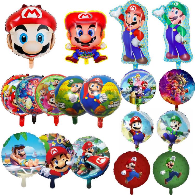 Bóng bay giấy bạc theo chủ đề Super Mario