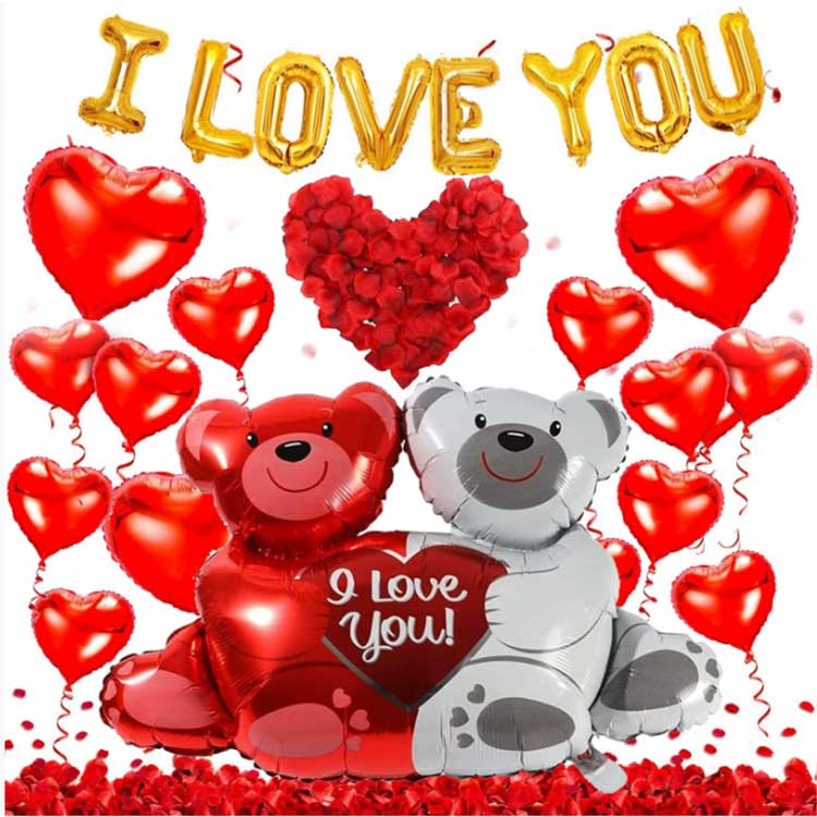 Bong bóng lá ngày lễ tình nhân